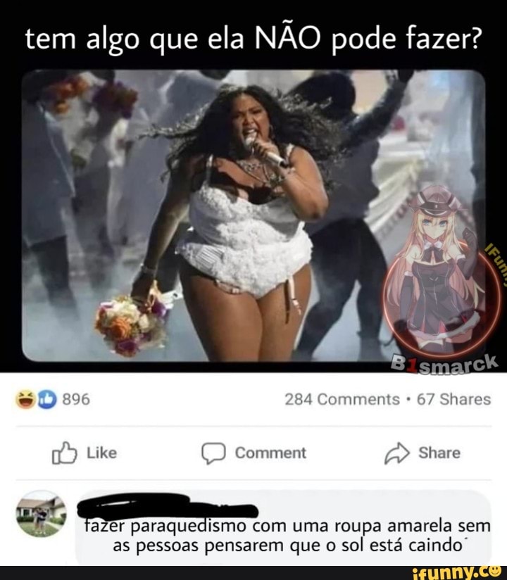 tem algo que ela NÃO pode fazer?
284 Comments 67 Shares
Like Comment Share
azer ra com uma roupa amarela sem
896
as pessoas pensarem que o sol está caindo