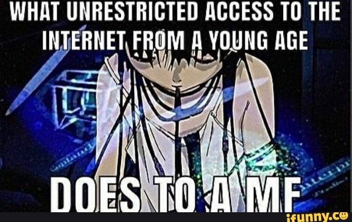 WHAT UNRESTRICTED ACCESS TO THE INTERNET FROM YOUNG AGE
HoeS TAO ME