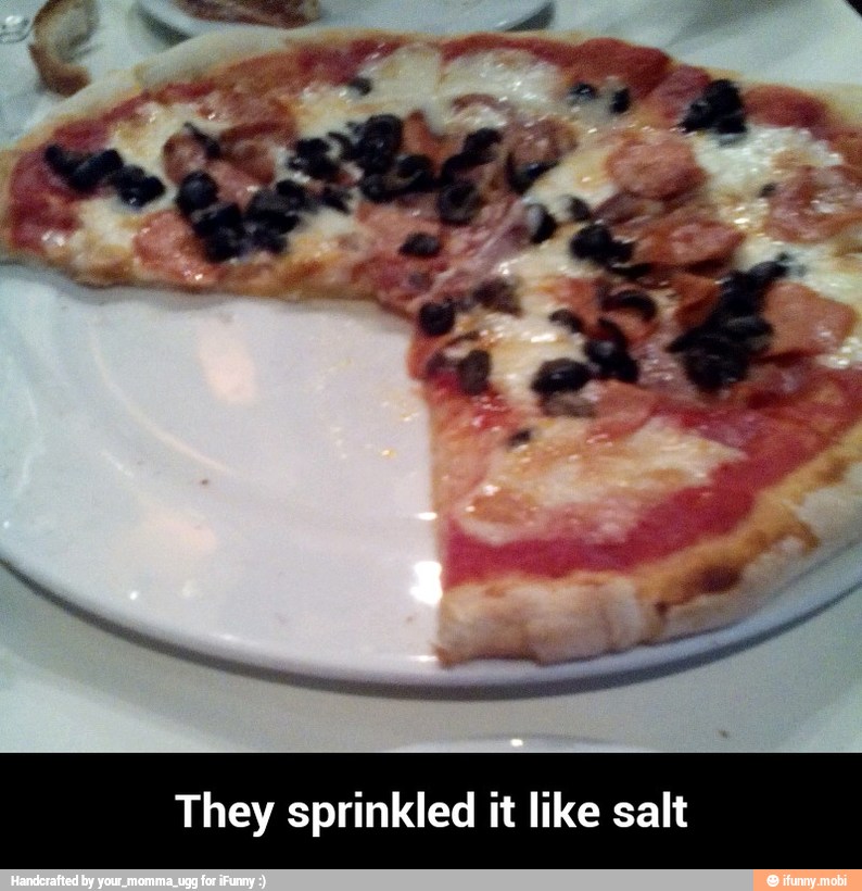 They sprinkled it like salt - They sprinkled it like salt