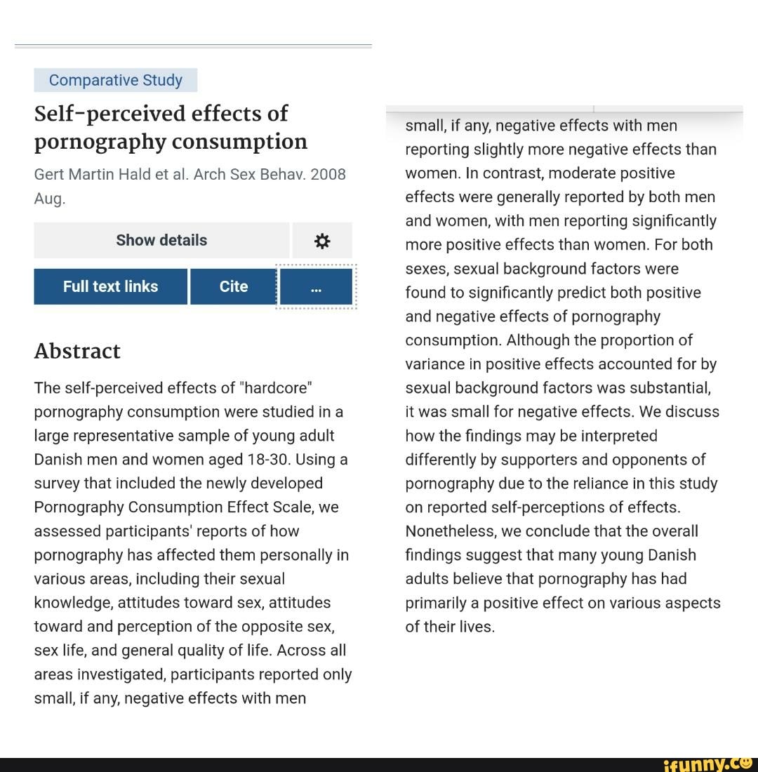 Comparative Study Self-perceived effects of po…