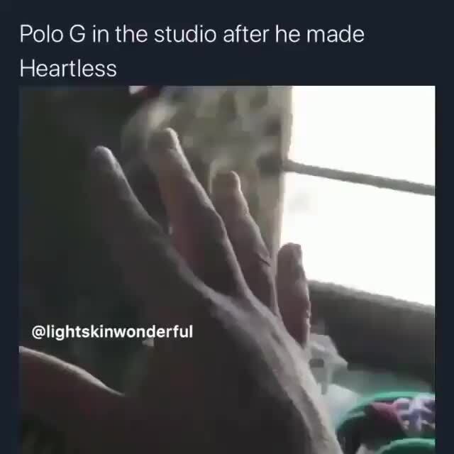 Polo G In The Studio After He Made Heartless A Lightskinwonderful