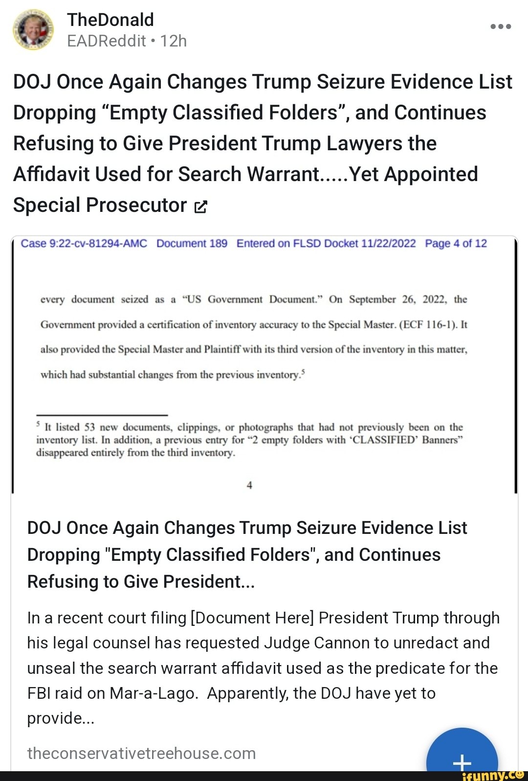 thedonald-eadreddit-doj-once-again-changes-trump-seizure-evidence-list