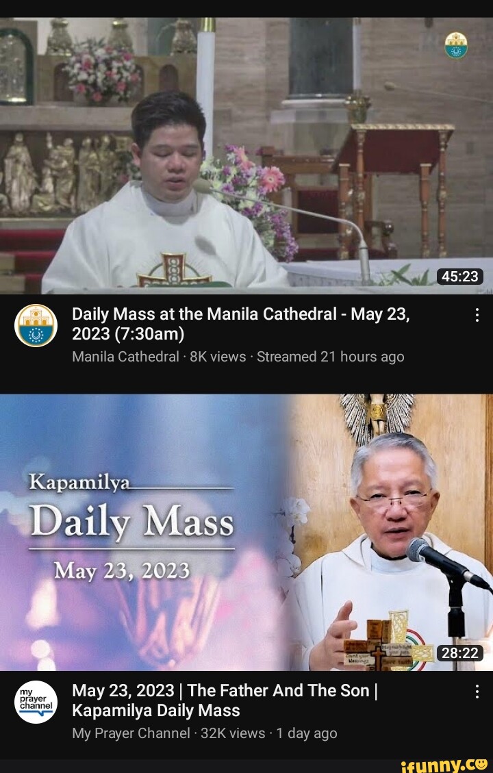 Daily Mass at the Manila Cathedral May 23, 2023 Manila Cathedral