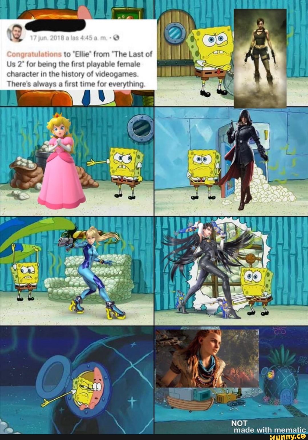 e
to "Ellie" from "The Last of I
Us 2° for being the first playable female
character in the history of videogames
There's always a first time for everything