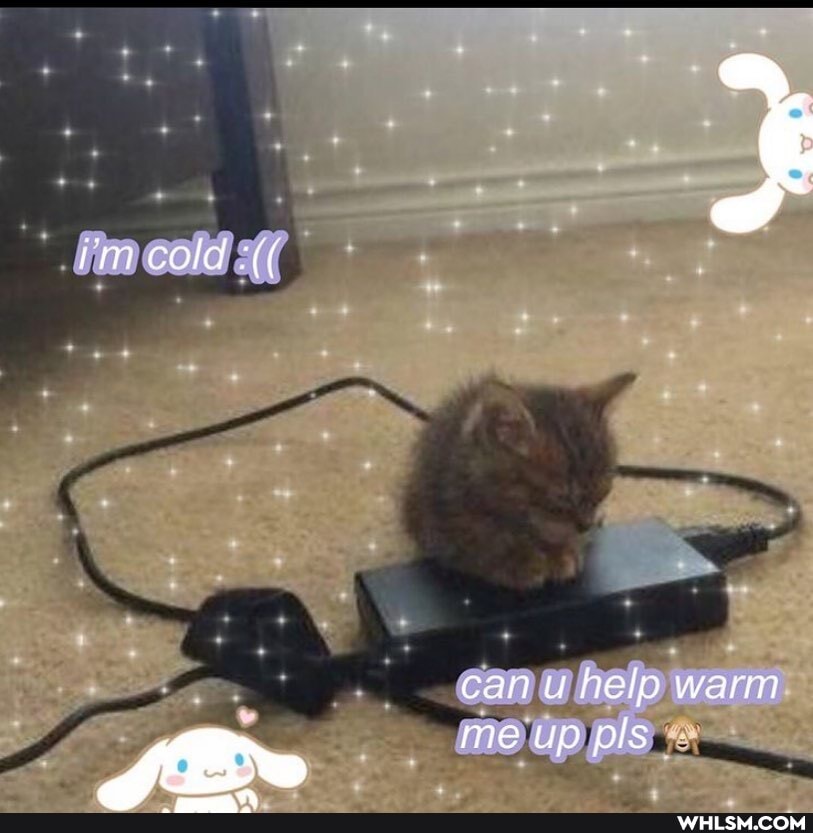 cold
can u help warm
me up pls