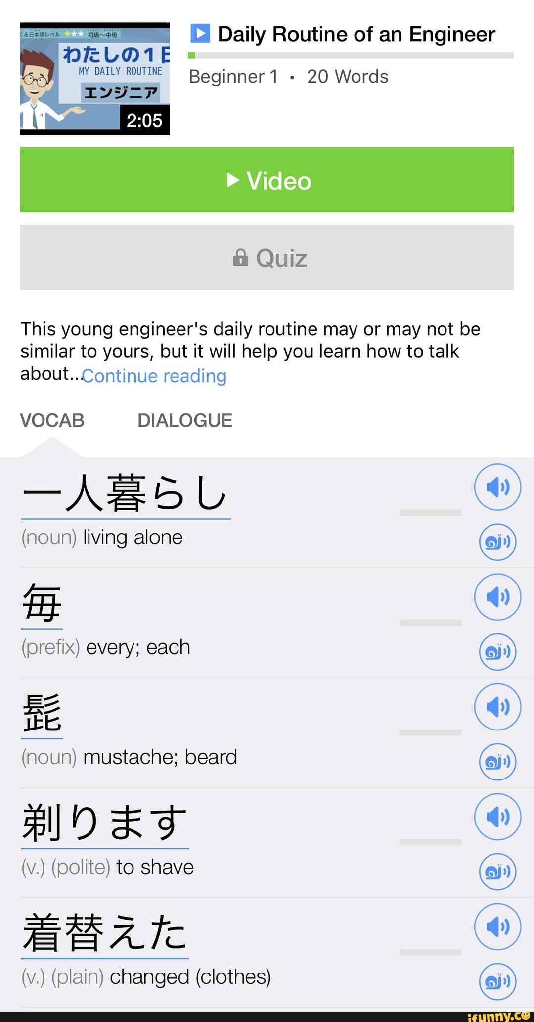 TELM1E MY DAILY ROUTINE Beginner 1 - Video Quiz Daily Routine of an ...