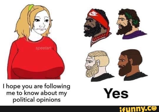 hope you are following
me to know about my Yes
political opinions