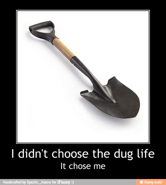 I didn't choose the dug life
It chose me