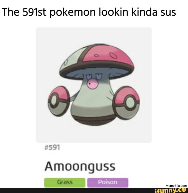 The 591st Pokemon Lookin Kinda Sus Amoonguss Grass