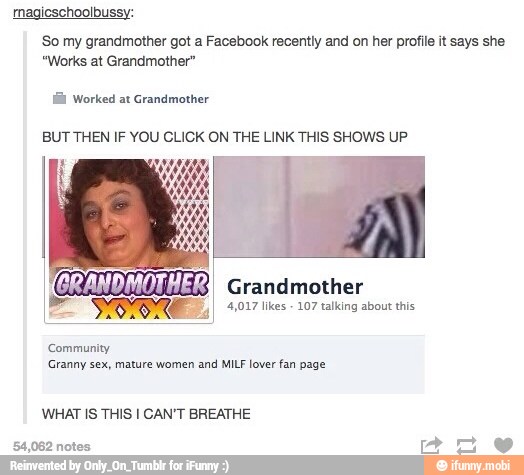 mature granny tumblr
