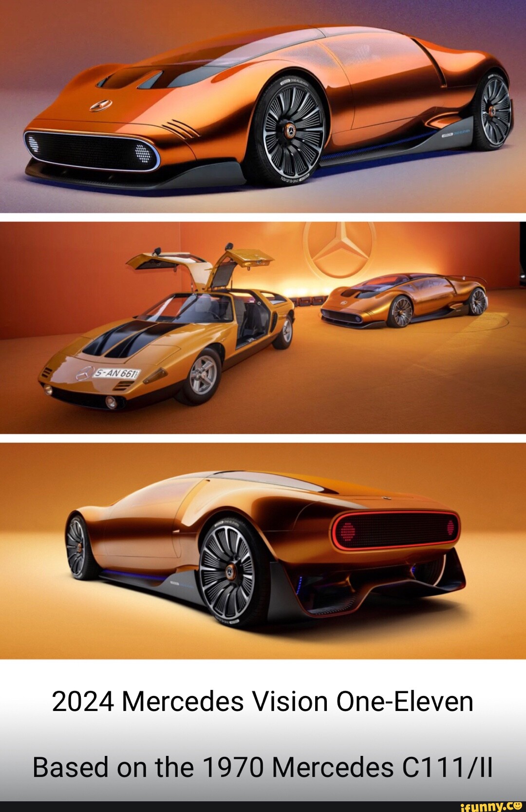2024 Mercedes Vision OneEleven Based on the 1970 Mercedes iFunny