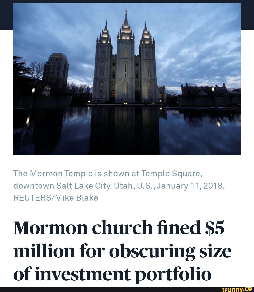 The Mormon Temple is shown at Temple Square, downtown Salt Lake City ...