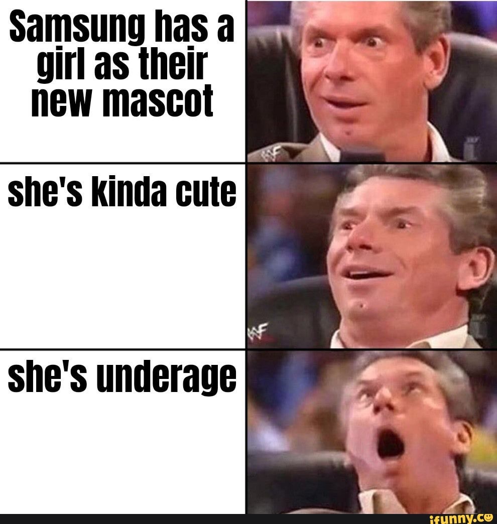 Samsung Has A Girl As Their New Mascot She S Kinda Cute She S Underage Ifunny