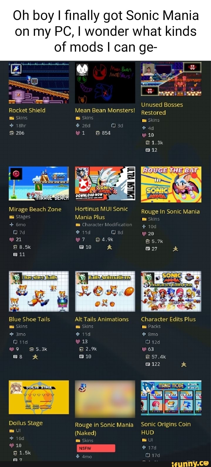 mods para sonic mania｜Pesquisa do TikTok