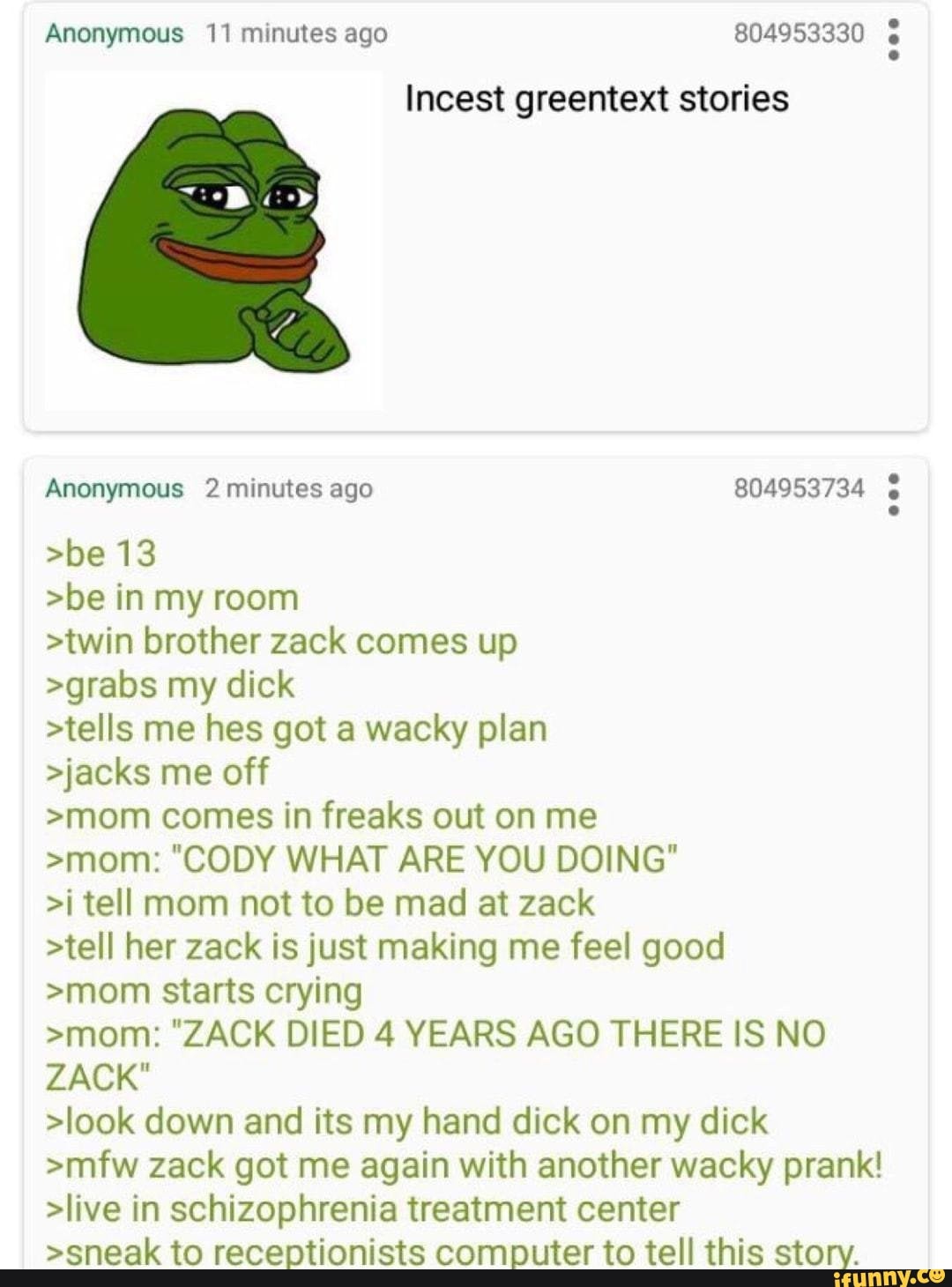Incest greentext stories pic