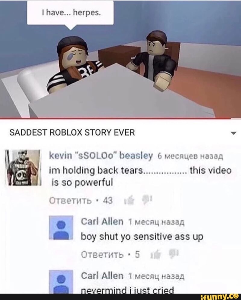 Sad Stories On Roblox That Will Make You Cry