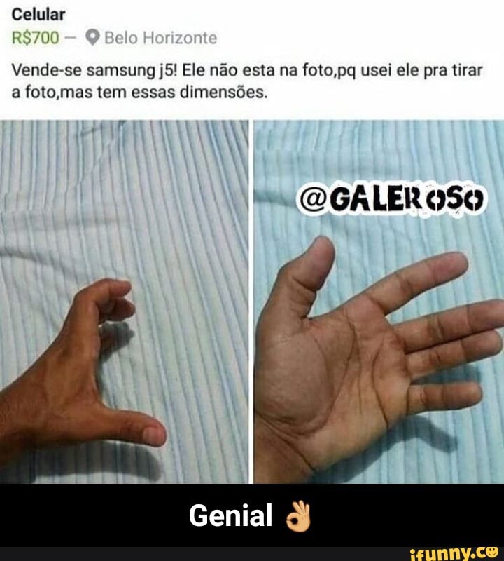 Celular
Vende-se samsung j5! Ele não esta na foto,pq usei ele pra tirar
a foto,mas tem essas dimensões.
MIR
I - Genial 👌