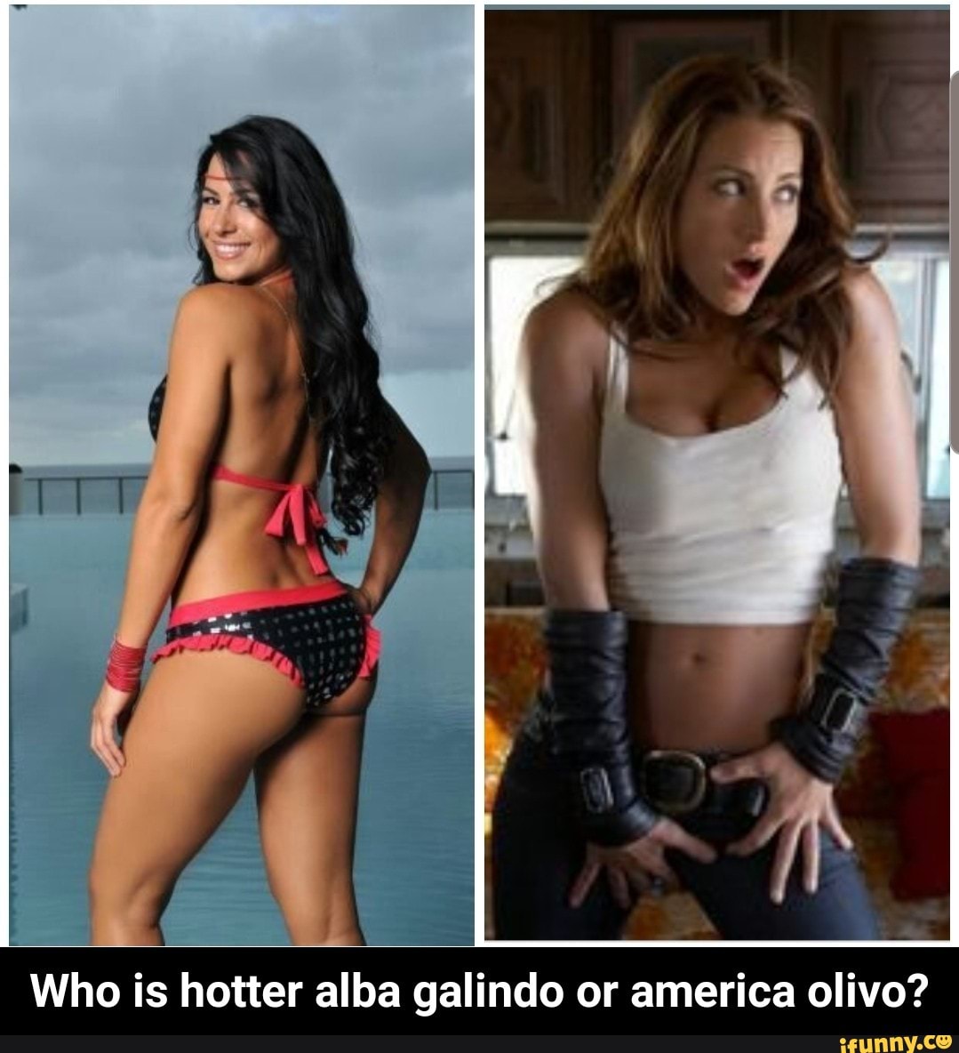 Who is hotter alba galindo or america olivo? 