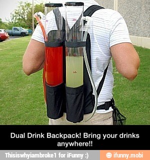 Dual Drink Backpack! Bring your drinks
anywhere!! - Dual Drink Backpack! Bring your drinks anywhere!!