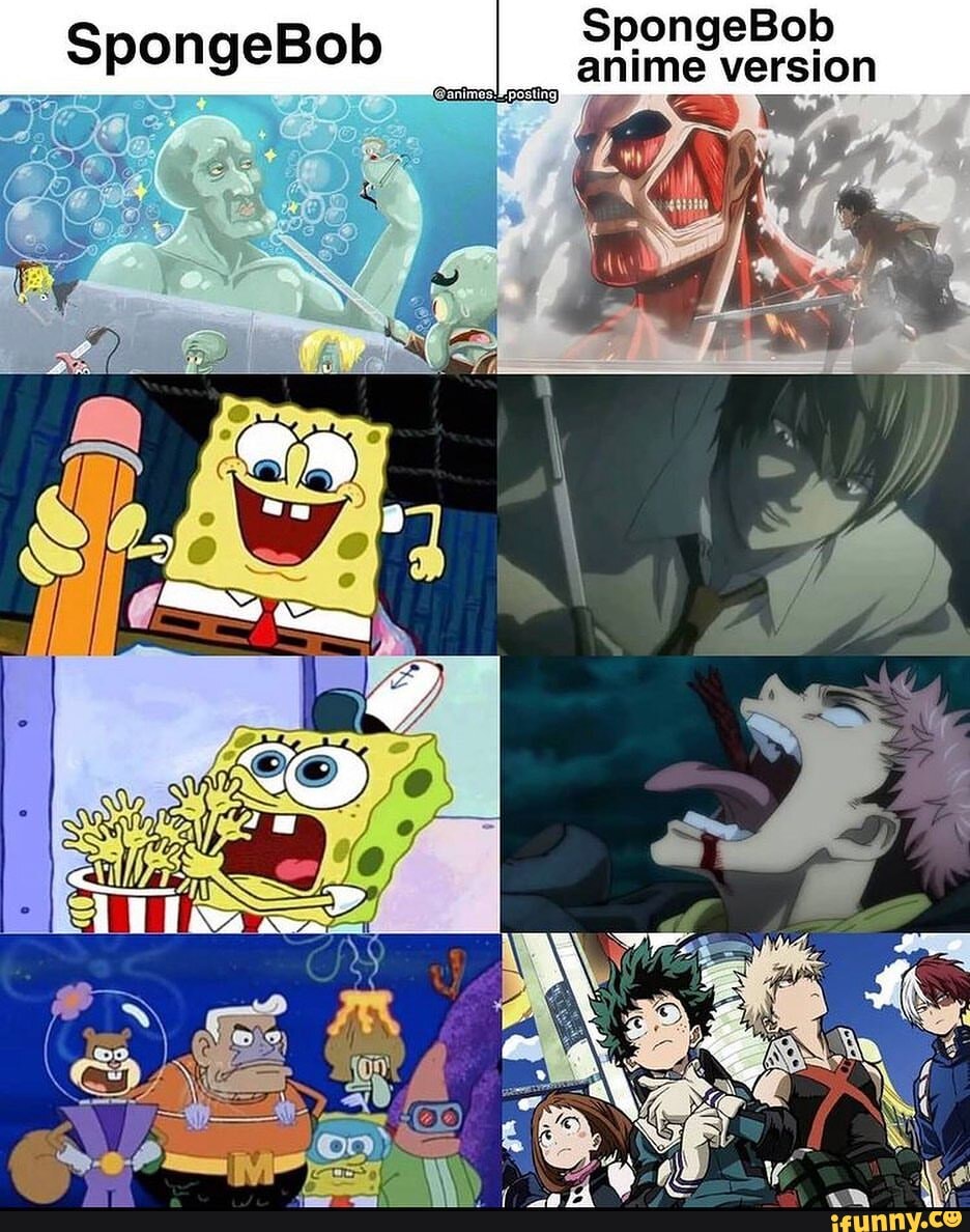 F is for Fantastic: SpongeBob SquarePants Meets Japanese Anime | by C.J.  Gillett | Medium