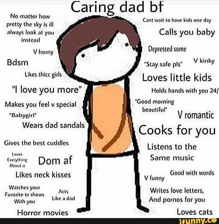 Caring dad bf instead.