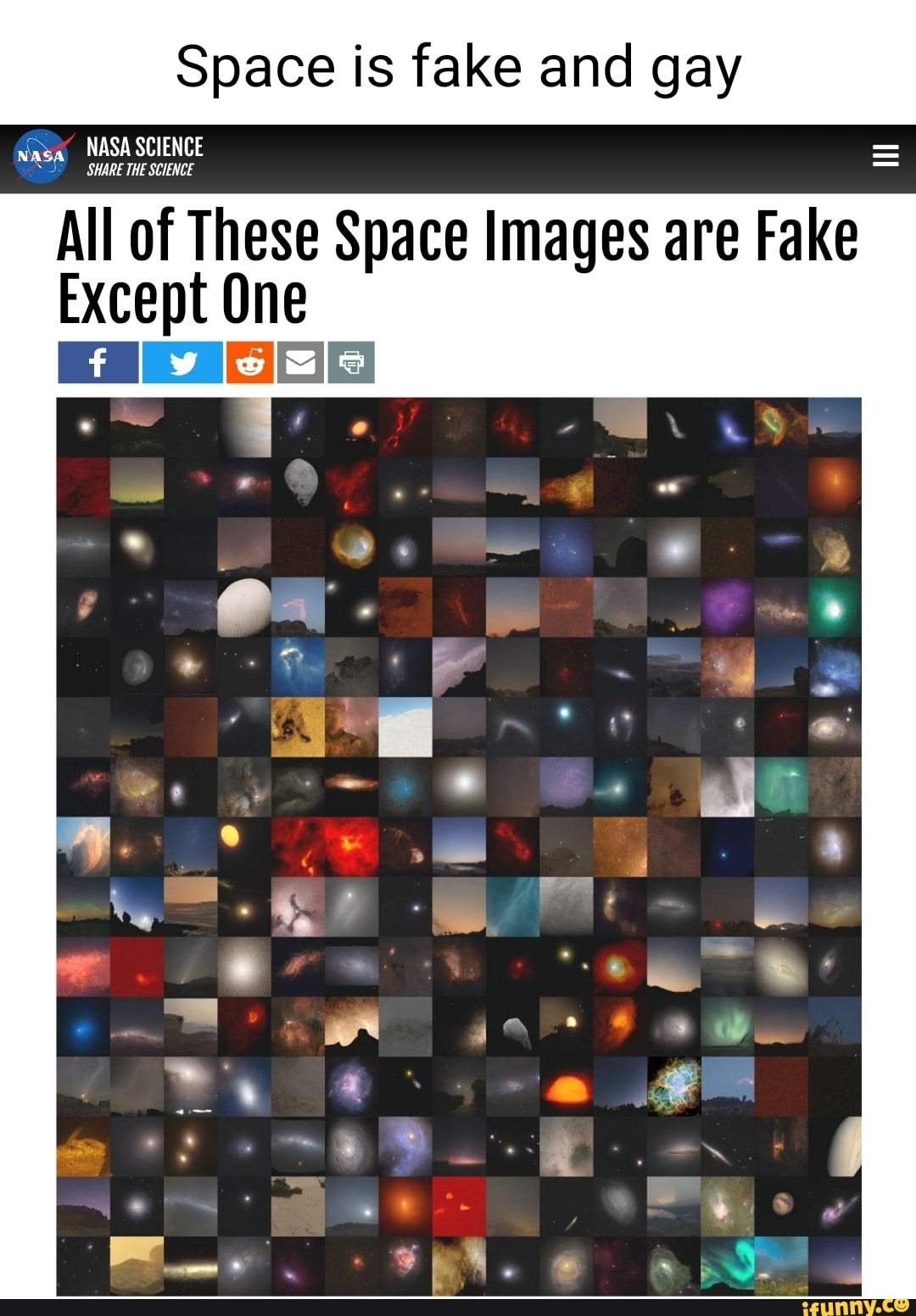 Space is fake and gay