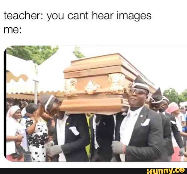 Teacher: you cant hear images - iFunny