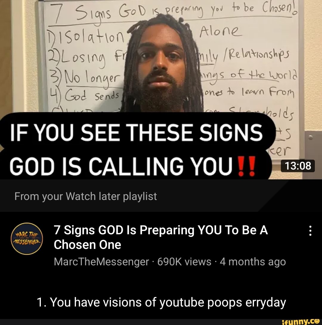 Be The Nd$ IF YOU SEE THESE SIGNS GOD IS CALLING YOU!! } From Your ...