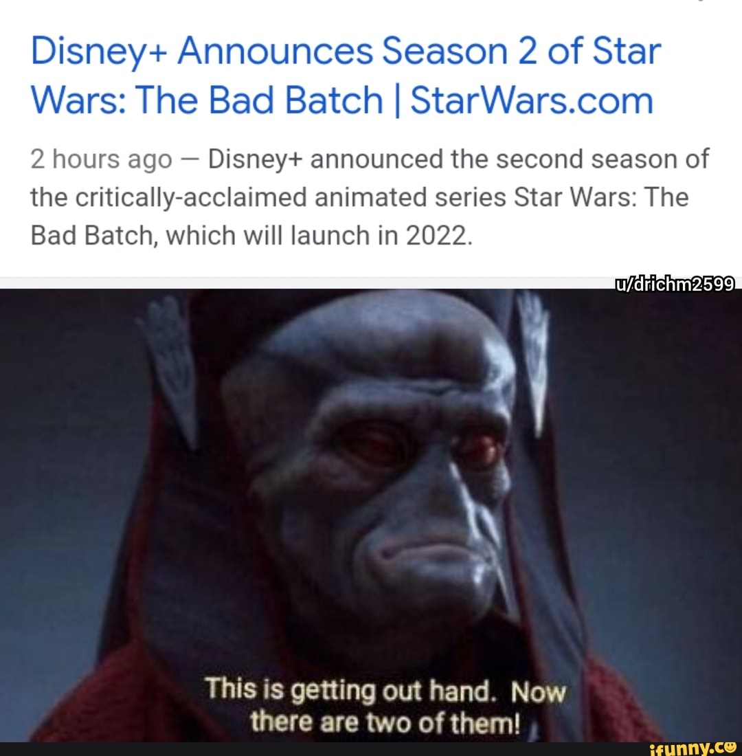 Disney+ Announces Season 2 of Star Wars: The Bad Batch
