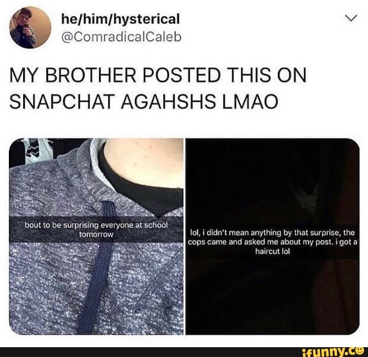 MY BROTHER POSTED THIS ON