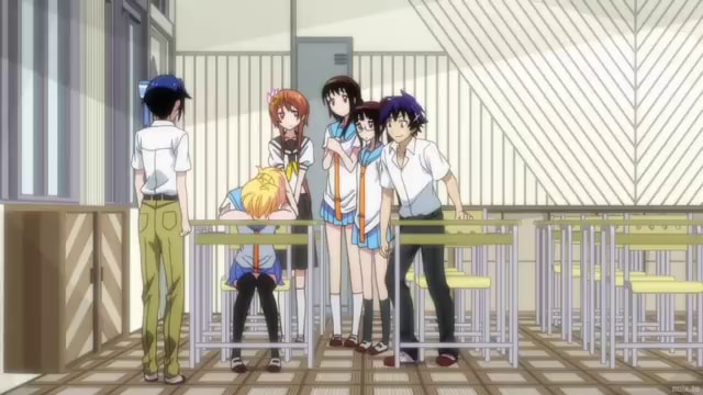 The worst poker face ever. / anime gif :: anime :: reaction :: Nisekoi ( False Love) :: Nisekoi - JoyReactor