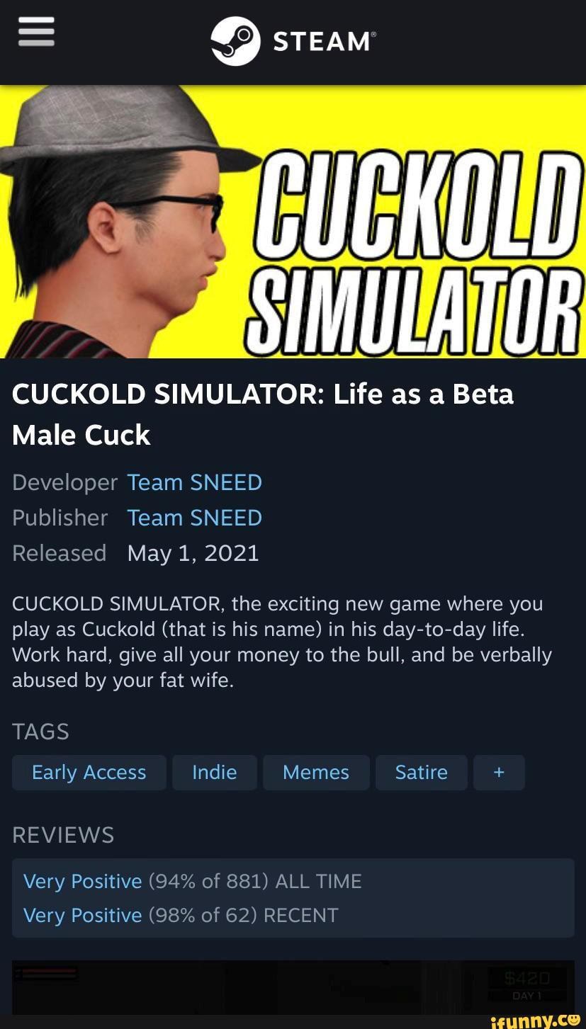Steam Guckold Cuckold Simulator Life As A Beta Male Cuck Developer Team Sneed Publisher Team