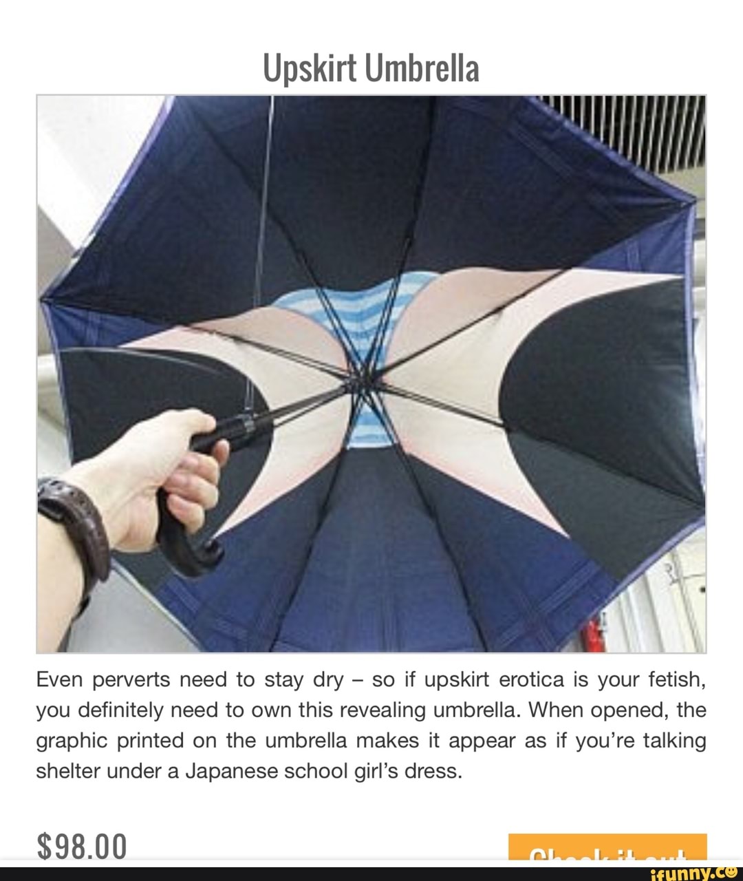 Upskirt Umbrellas Are A Rage In Japan.