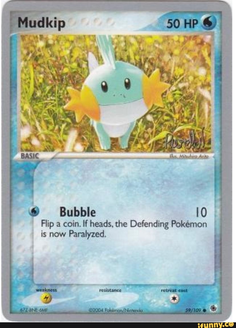 Bubble 10 Flip a coin. If heads, the Defending Pokemon is now Paralyzed
