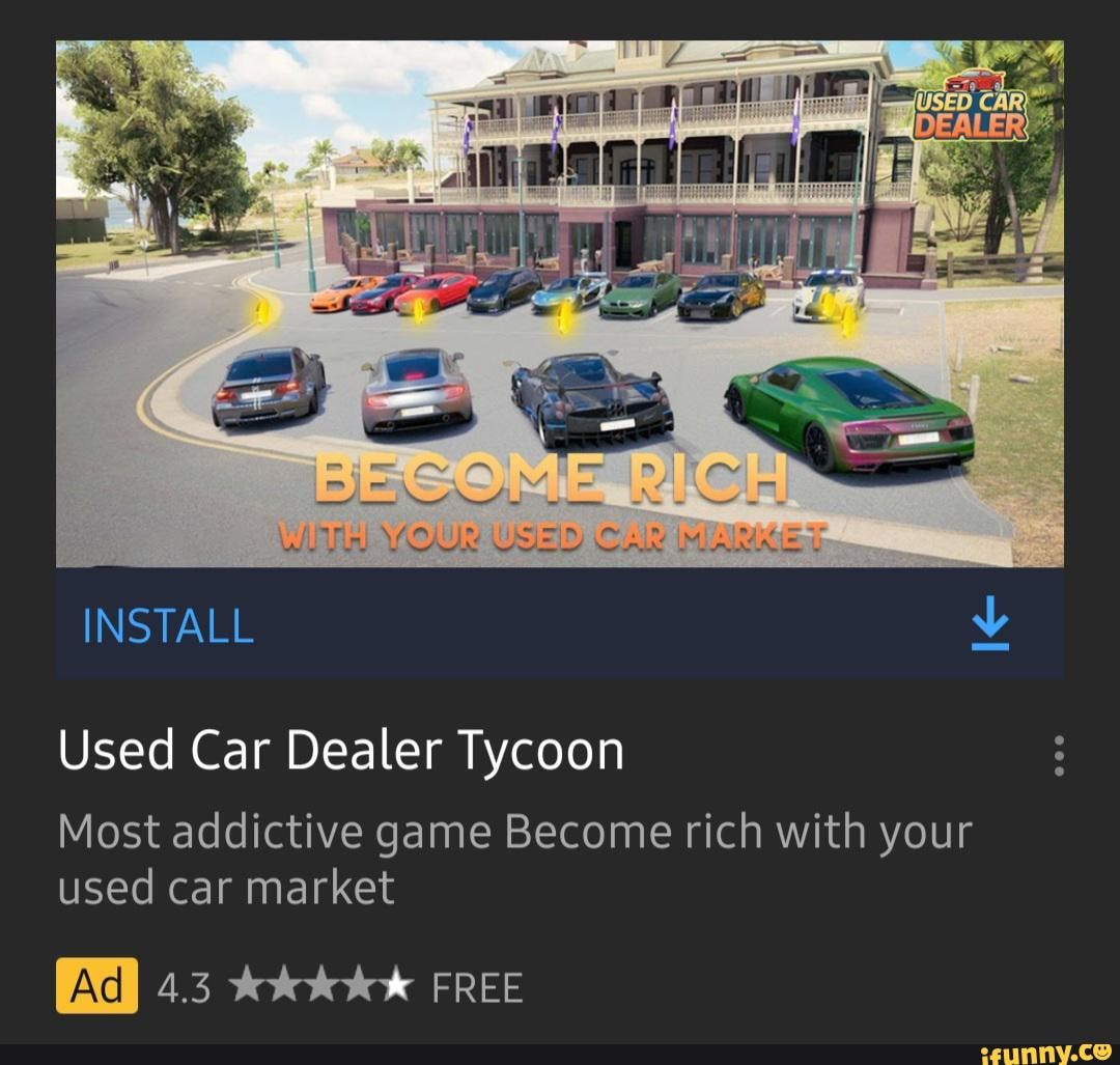 INSTALL v Used Car Dealer Tycoon Most addictive game rich with