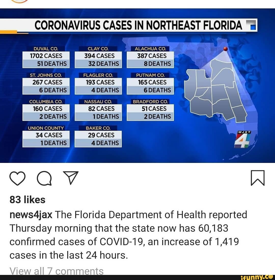 corona virus cases in florida