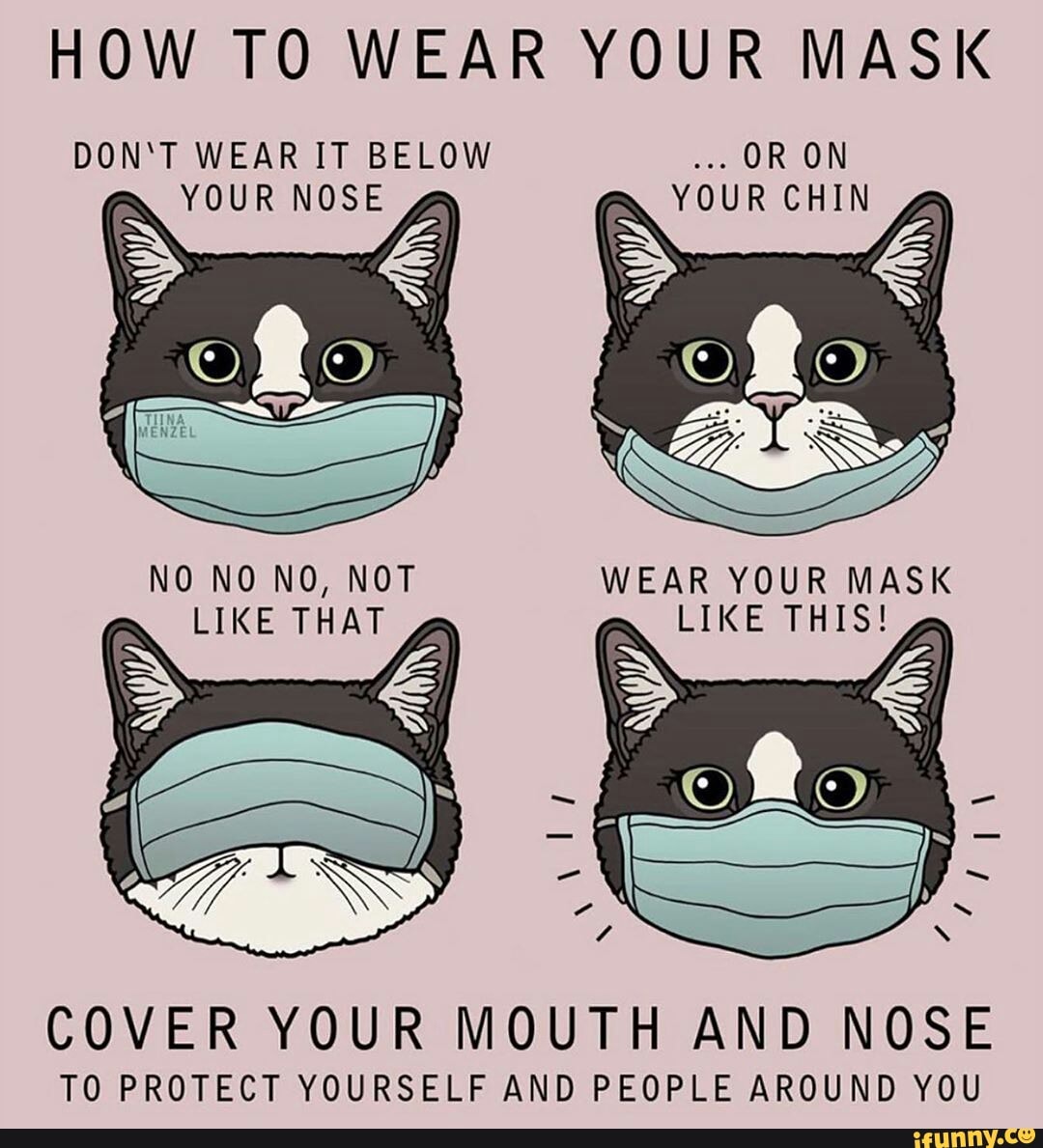 HOW TO WEAR YOUR MASK COVER YOUR MOUTH AND NOSE TO PROTECT YOURSELF AND