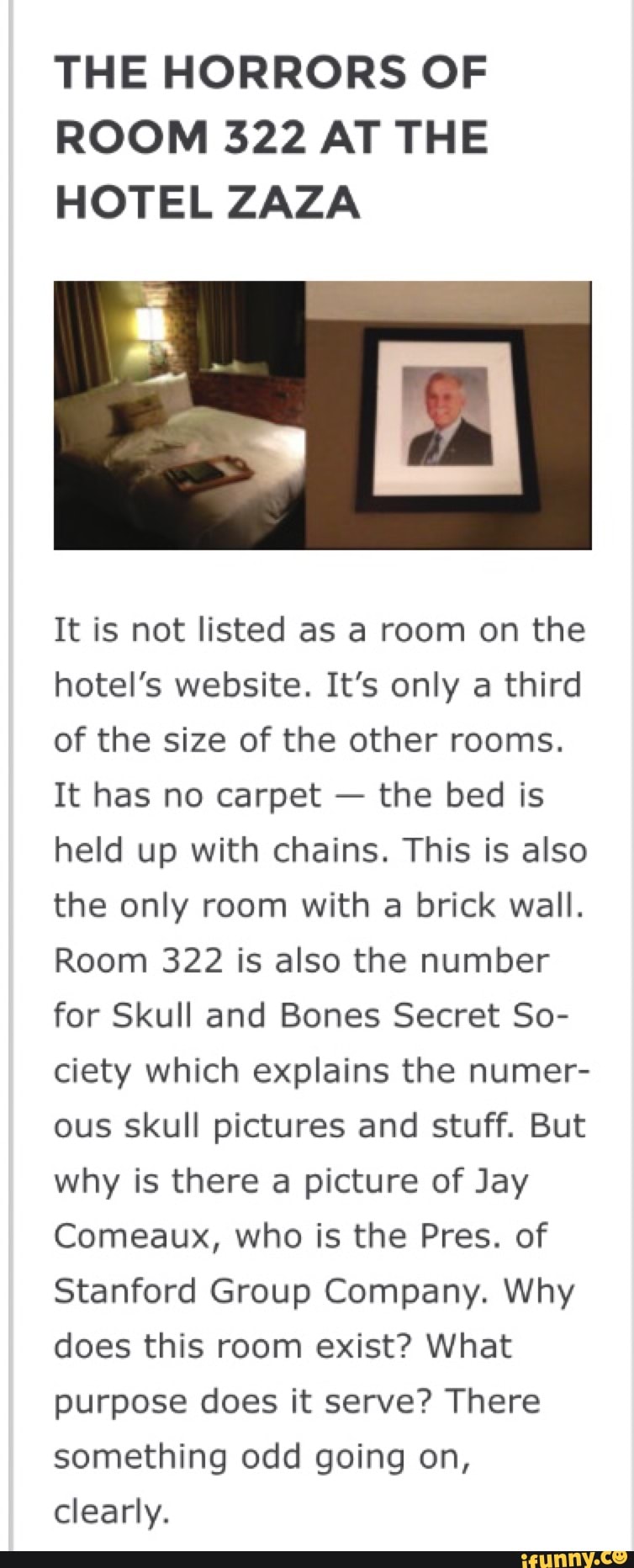 The Horrors Of Room 322 At The Hotel Zaza It Is Not Listed