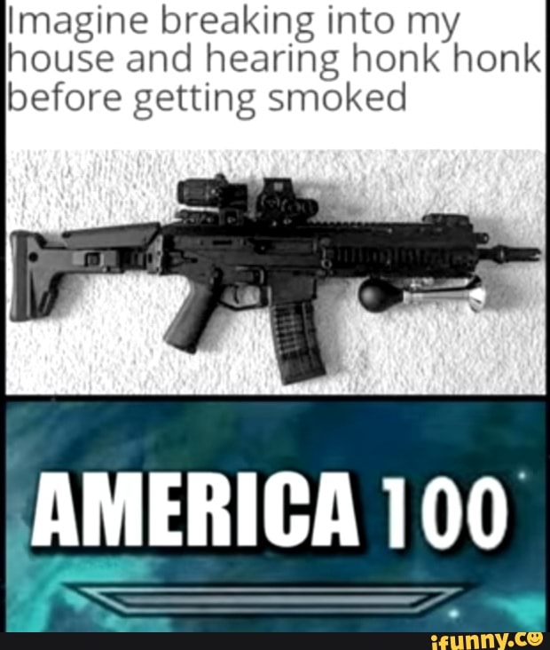 Imagine Breaking Into My House And Hearing Honk Honk Before Getting Smoked America 100 Imagine Breaking Into My House And Hearing Honk Honk Before Getting Smoked America 100
