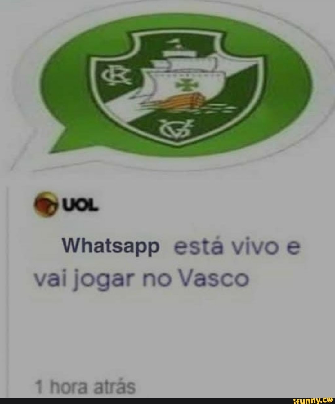 Whatsapp está vivo e vai jogar no Vasco
hora atrás