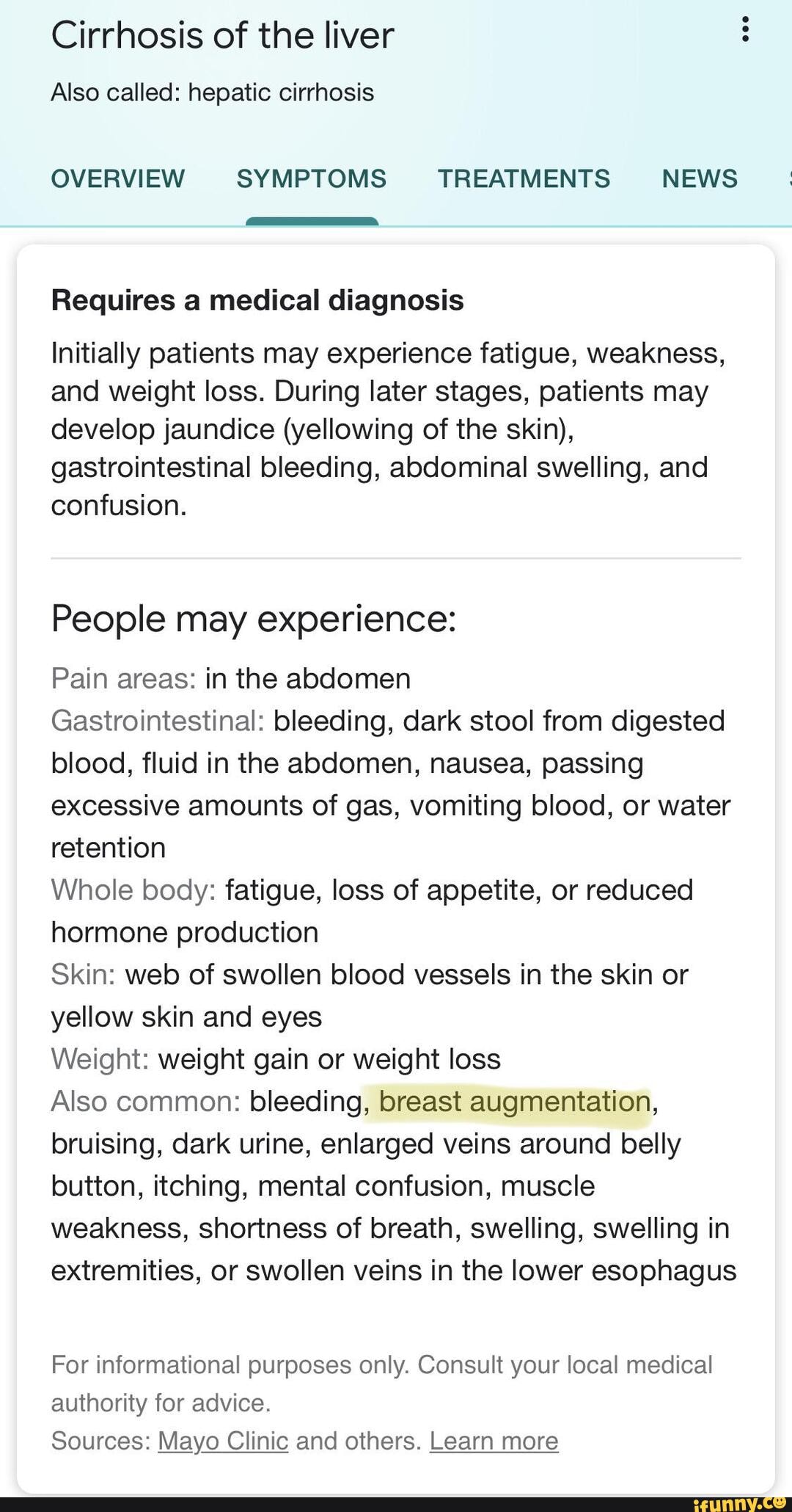 Cirrhosis of the liver Also called hepatic cirrhosis OVERVIEW SYMPTOMS