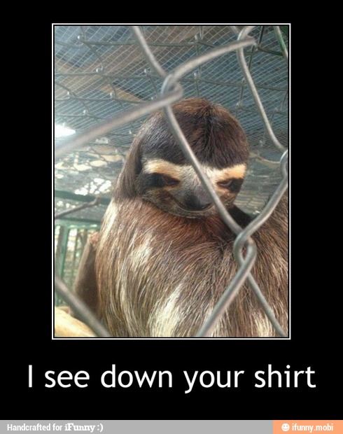 I see down your shirt - I see down your shirt