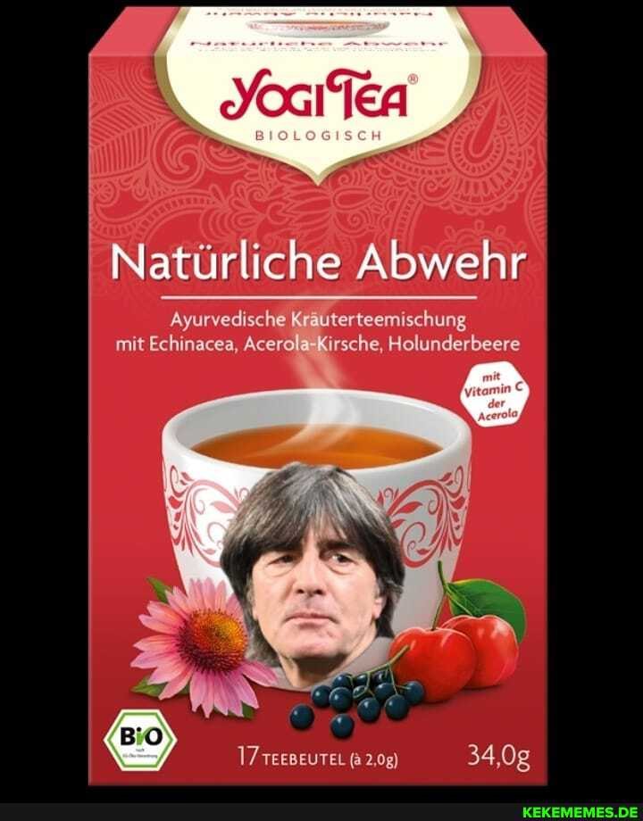 Natürliche Abwehr
Ayurvedische Krauterteemischung
mit Echinacea, Acert
17 TEEBEUTEL (2,08)