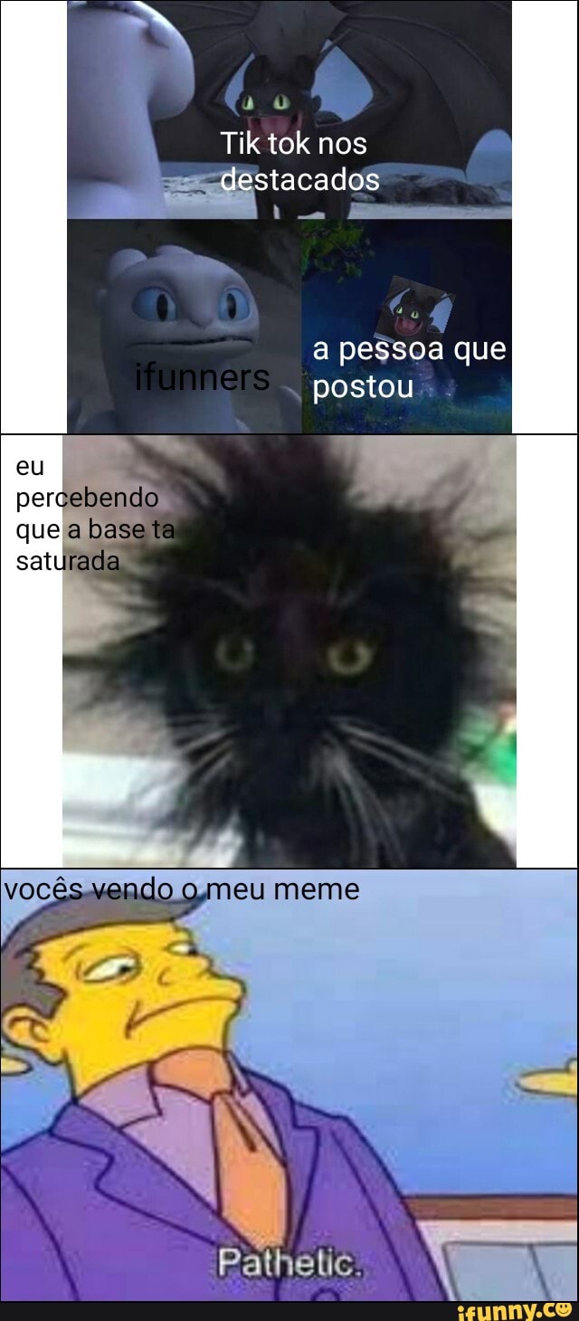 Tik tok nos stacados
a pessoa que postou