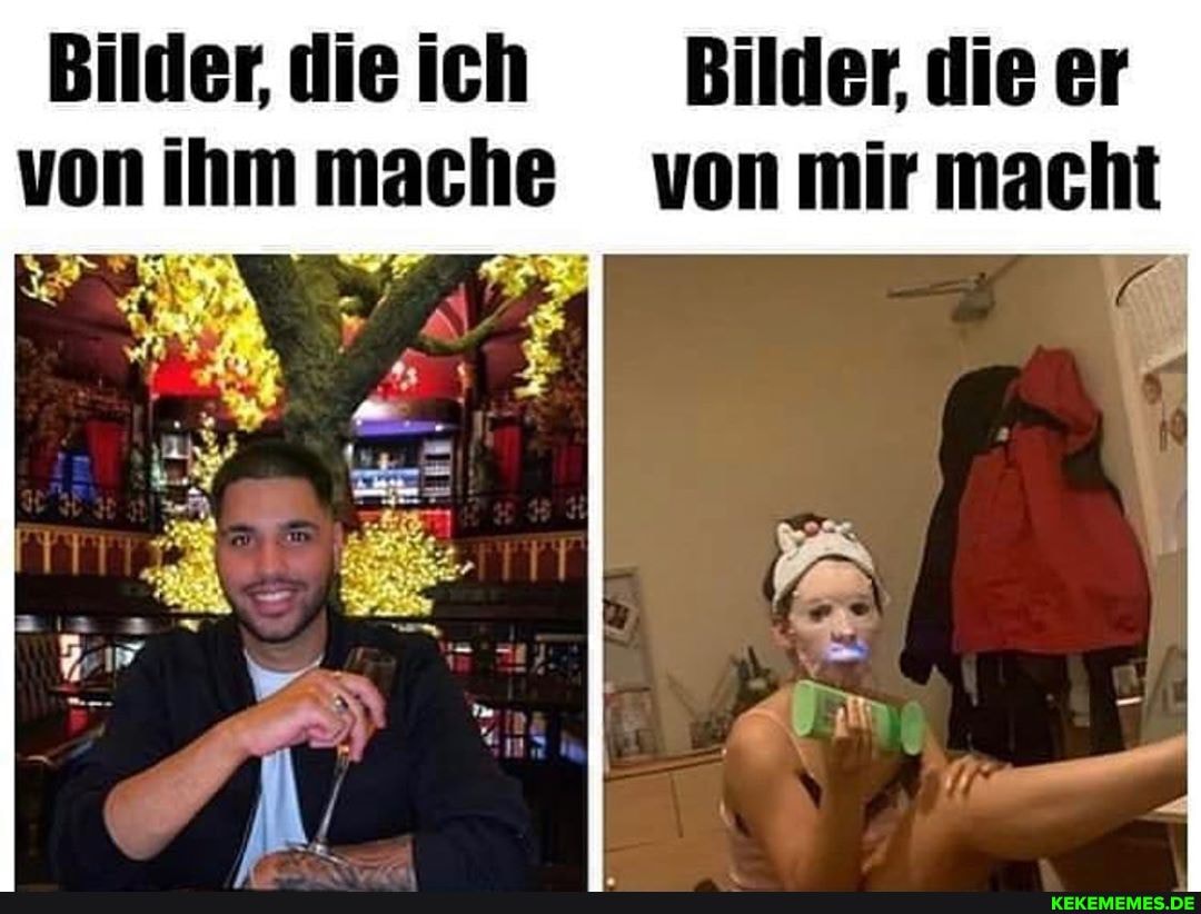 Bilder, dieich Bilder, die er von ihm mache von mir macht