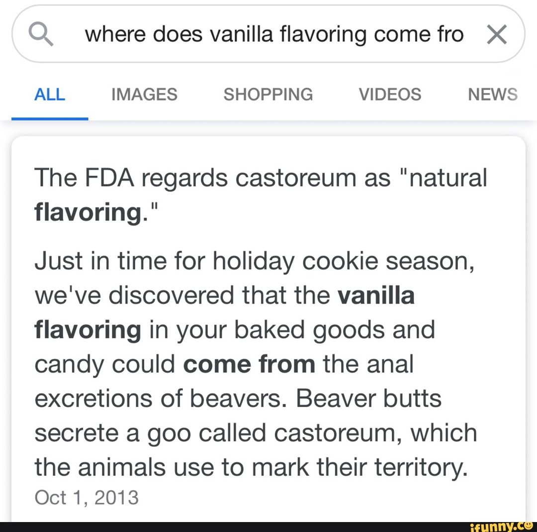 does vanilla flavoring come from vanilla beans