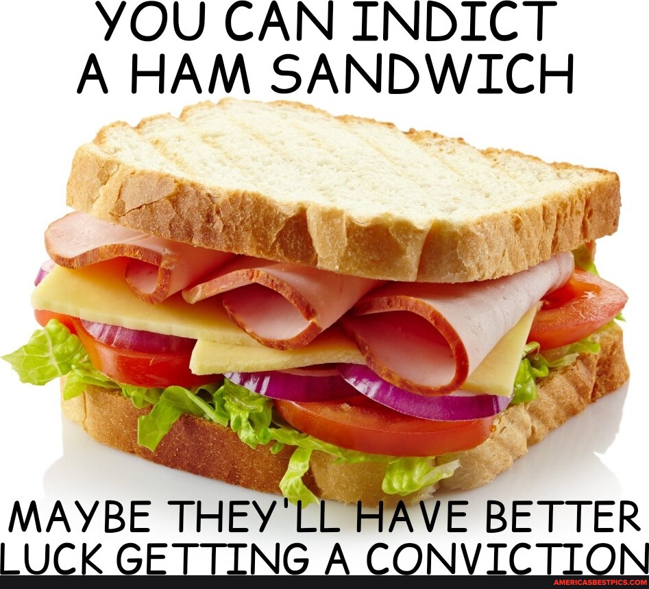 YOU CAN INDICT A HAM SANDWICH MAYBE THEY'LL HAVE BETTER LUCK GETTING A  CONVICTION - America's best pics and videos