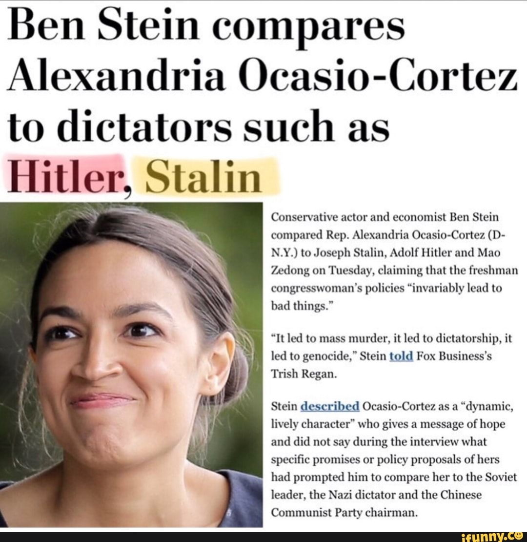 ben stein ocasio cortez