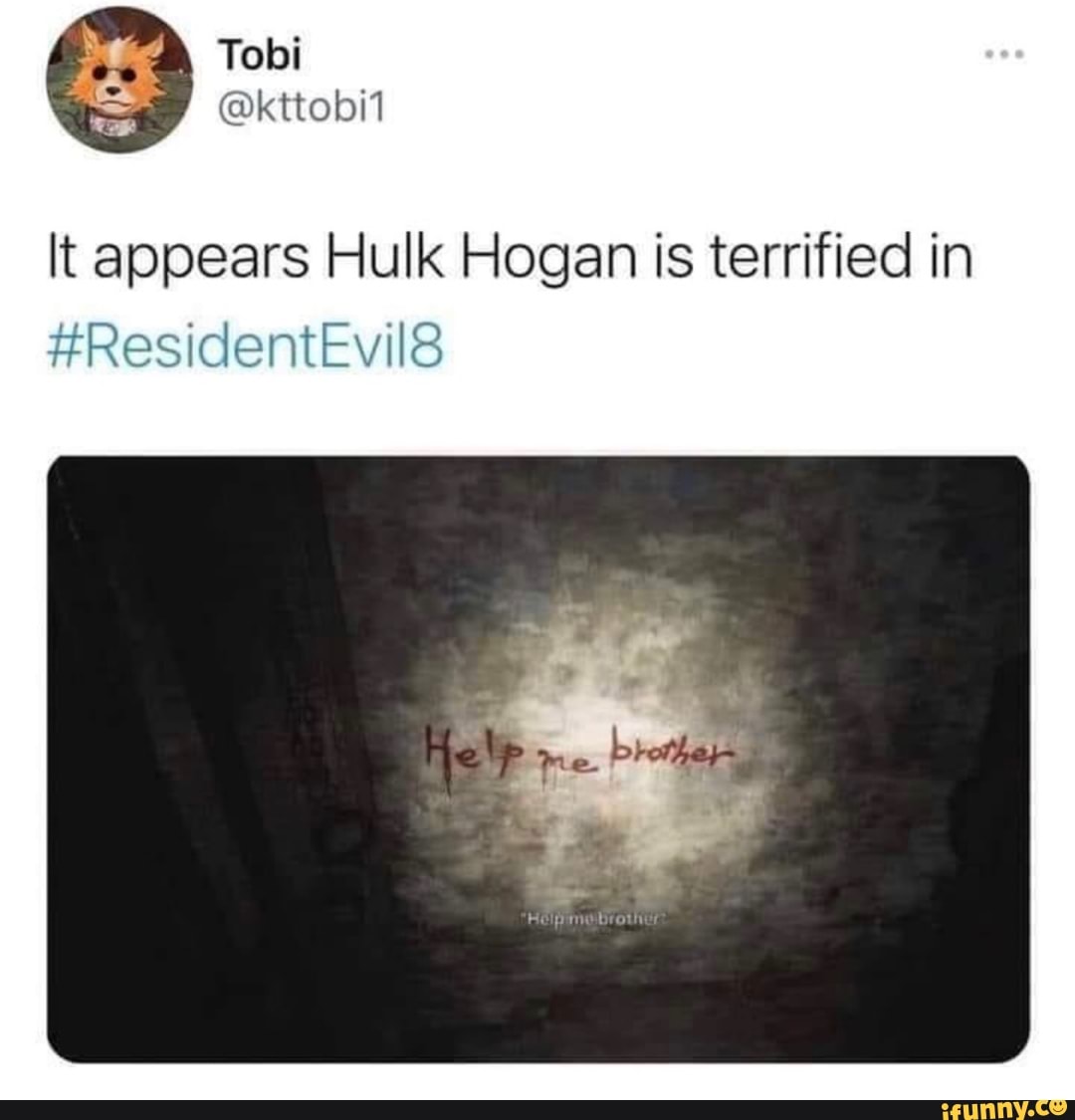 It appears Hulk Hogan is terrified in
#ResidentEvil8