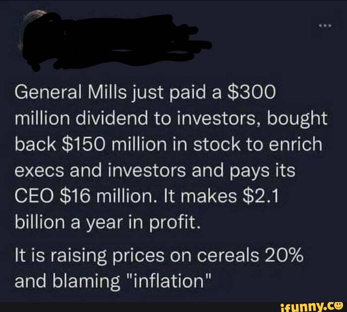 General Mills just paid a 300 million dividend to investors, bought